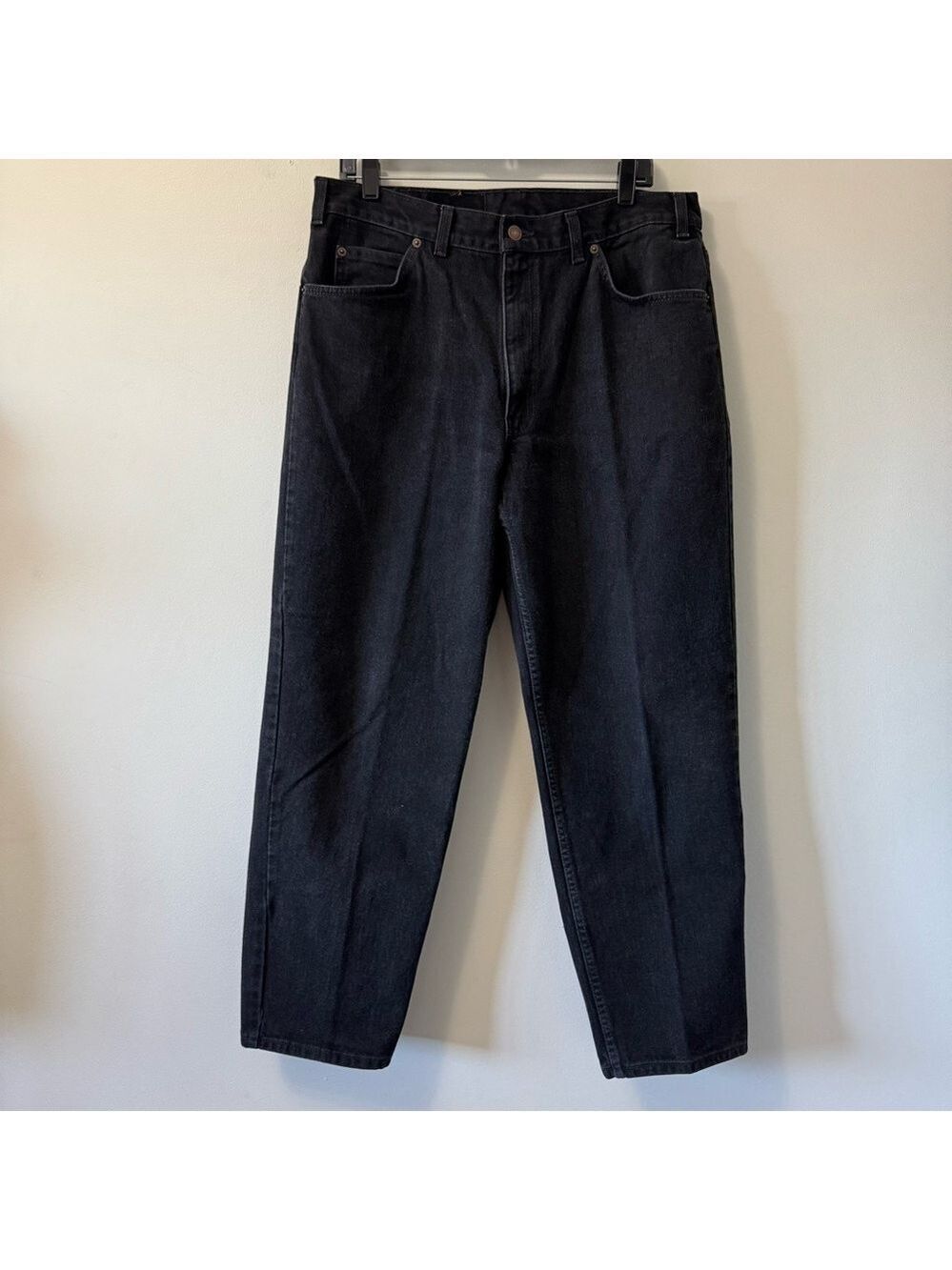 Levis Vintage Orange Tab Levis Black Denim Jeans Canada SZ 36x32